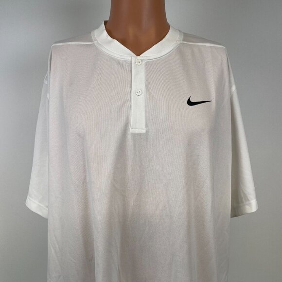 Nike Other - Nike Dri Fit Victory Polo Shirt Mens Size 2XL White Golf Solid